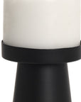 8" Black Metal Tabletop Pillar Candle Holder