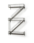 21" Gunmetal Gray Metal Novelty Wall Mounted Accent Shelf