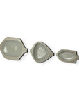 Set of Three Samira Gray Fish Metal Hanging Dimensional Sculpture