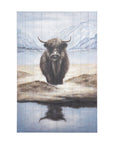 Wild Ox Hand Painted Distressed Unframed Wall Art