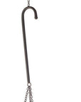 42" Black Distressed Woven Metal Lantern Candle Holder