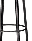 40" Black Distressed Geometric Metal Lantern Candle Holder