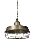 Gold Single Metal Dimmable Ceiling Light With Gold Shades