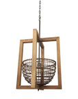 Brown Single Metal Dimmable Ceiling Light With Brown Shades