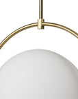 White Single Metal Dimmable Ceiling Light With White Shades