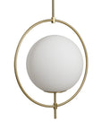 White Single Metal Dimmable Ceiling Light With White Shades