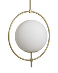 White Single Metal Dimmable Ceiling Light With White Shades