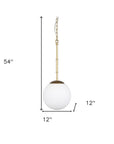 Gold And White Single Metal Dimmable Ceiling Light With White Shades