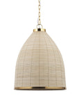 Brown Single Metal Dimmable Ceiling Light With Brown Shades