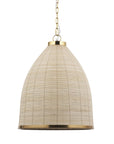 Brown Single Metal Dimmable Ceiling Light With Brown Shades