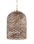 Brown Watergrass Rattan Dimmable Single Pendant Light