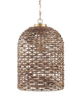 Brown Watergrass Rattan Dimmable Single Pendant Light