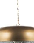 Gold Single Metal Dimmable Ceiling Light With Gold Shades