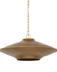 Gold Single Metal Dimmable Ceiling Light With Gold Shades