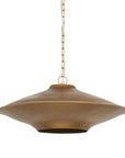Gold Single Metal Dimmable Ceiling Light With Gold Shades