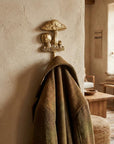4" Gold Cast Iron Mushroom Wall Hook
