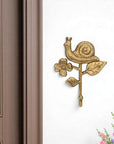 5" Gold Cast Iron Snail Wall Hook
