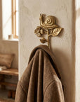 5" Gold Cast Iron Snail Wall Hook