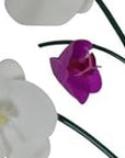 30" Purple White And Gold Silent Analog Floral Novelty Wall Clock