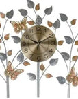 27" Gold Silver And Black Silent Analog Novelty Wall Clock