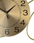41" Gold Silent Analog Novelty Wall Clock