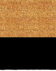 24" X 36" Natural And Black Color Block Hello Outdoor Coir Door Mat