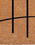 24" X 36" Natural And Black Mod Hello Outdoor Coir Door Mat