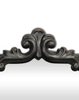 65" Black Metal Arch Full Length Hanging Mirror