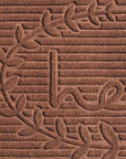 24" X 36" Brown Striped Hello Outdoor Polypropylene Door Mat