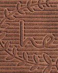 24" X 36" Brown Striped Hello Outdoor Polypropylene Door Mat