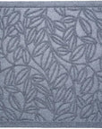 24" X 36" Gray Botanical Leaves Outdoor Polypropylene Door Mat