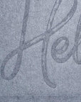 24" X 36" Gray Hello Outdoor Polypropylene Door Mat