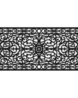 24" X 48" Black Scrollwork Outdoor Rubber Door Mat