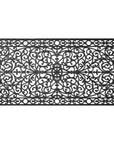 36" X 72" Black Scrollwork Outdoor Rubber Door Mat