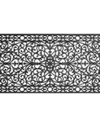 36" X 72" Black Scrollwork Outdoor Rubber Door Mat