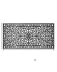 36" X 72" Black Scrollwork Outdoor Rubber Door Mat