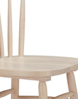 Set of Two 30" Natural Solid Wood Bar Height Bar Chairs