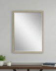 39" Silver Solid Wood Framed Accent Mirror