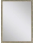 38" Silver Wood Accent Mirror