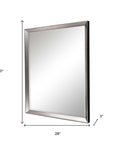 40" Silver Framed Accent Mirror