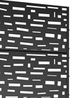 72" X 35" Black Metal Rectangular Planter Box