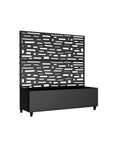 47" X 47" Black Metal Rectangular Planter Box