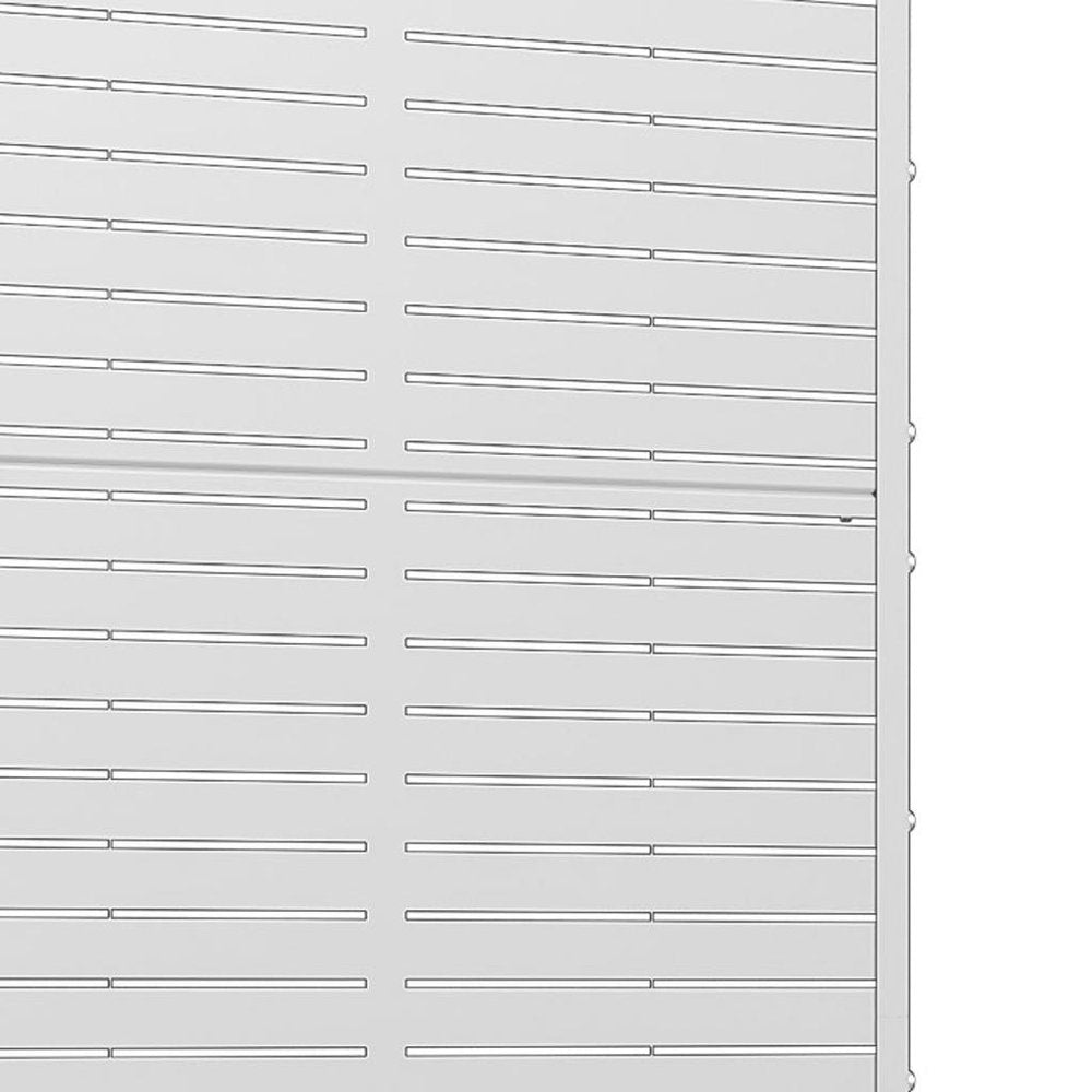 73" X 35" White Metal Rectangular Planter Box