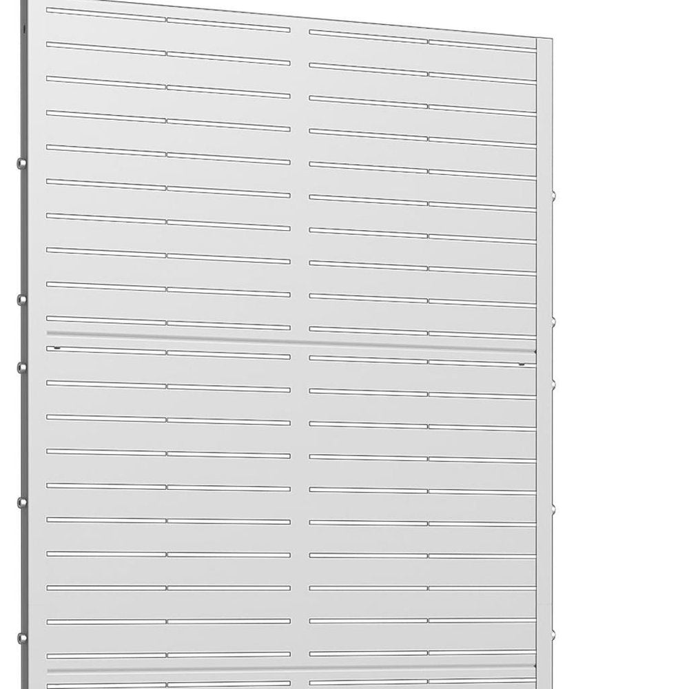 73" X 35" White Metal Rectangular Planter Box