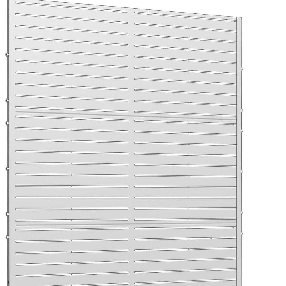 72" X 47" White Metal Rectangular Planter Box