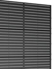 72" X 35" Black Metal Rectangular Planter Box
