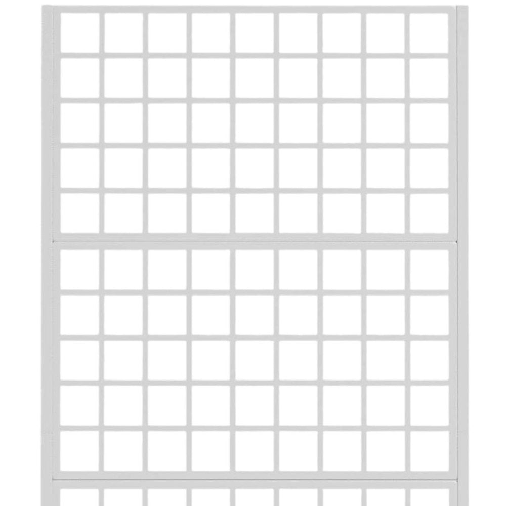 73" X 35" White Metal Rectangular Planter Box