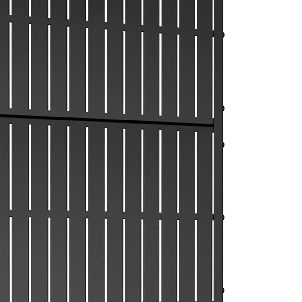 72" X 35" Black Metal Rectangular Planter Box