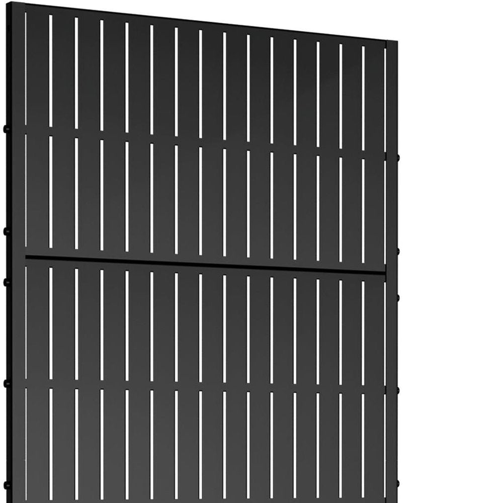 72" X 35" Black Metal Rectangular Planter Box