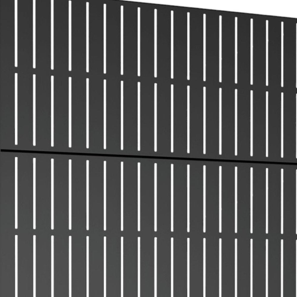 72" X 47" Black Metal Rectangular Planter Box